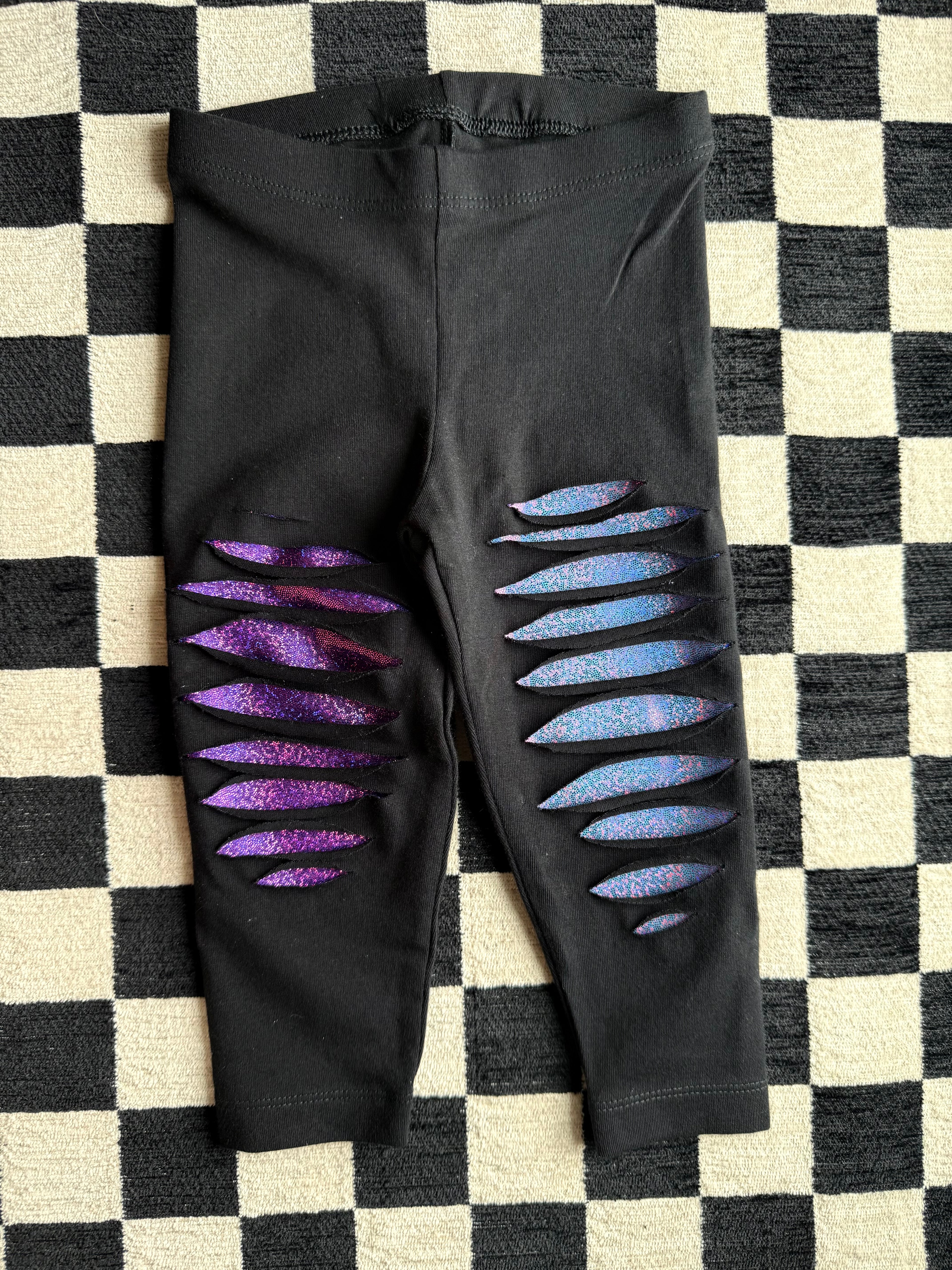 18m Two Tone Shredded Leggings
